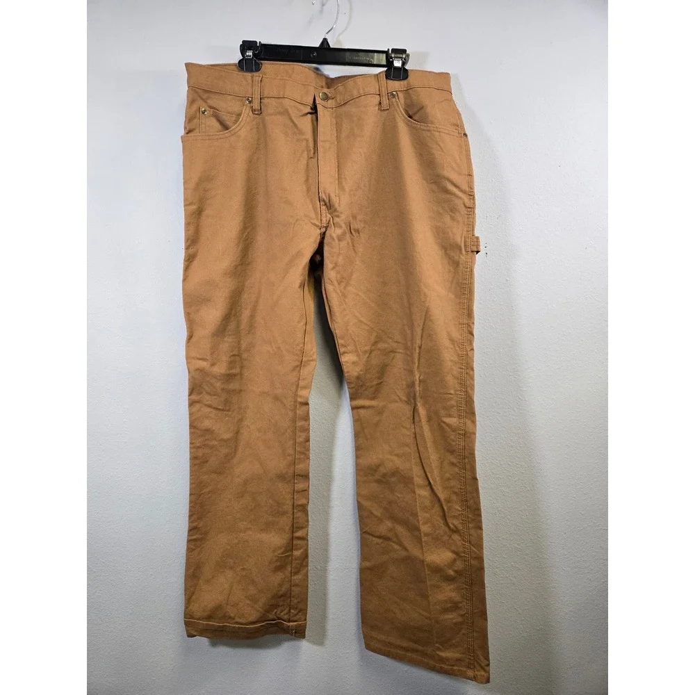 Dickies Workwear Duck Canvas Carpenter Utility Pants Brown 38x32